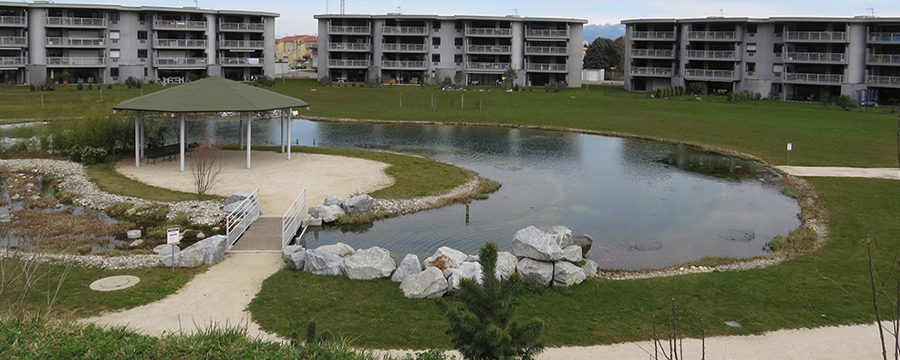 Construction bassin dames du lac après